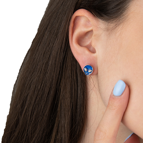 Brother Blue Glow Earrings
