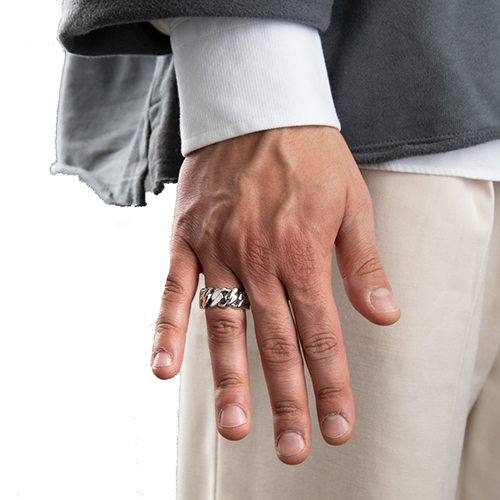 Cuban Silver Ring