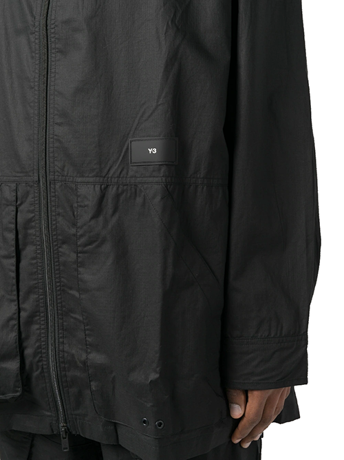 Black Ripstop Overshirt