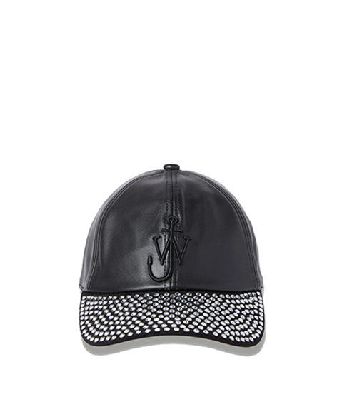 Black Baseball Cap With Crystal