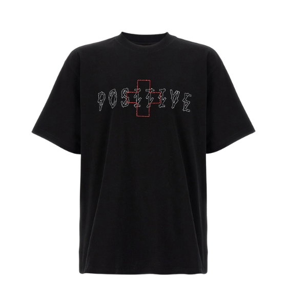 Black/White/Red Plus Minus Tee