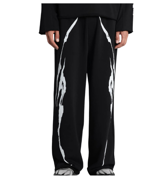 Black/White Y2K Jogger Pants