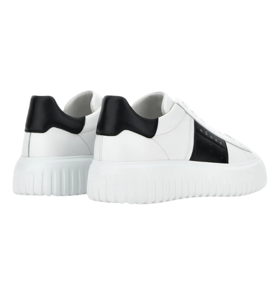 White/Black H-Stripes Allacciato Banda