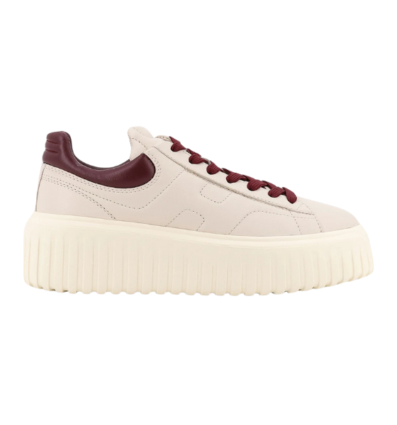 Cream/Cherry H-Stripes Allacciato H