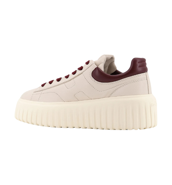 Cream/Cherry H-Stripes Allacciato H
