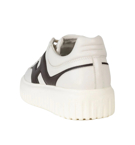 Cream/Brown H-Stripes Allacciato H Spezzata