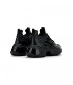 Interaction Black Leather Sneaker