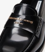 Carter Logo Black Leather Loafer