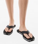 Aw Black Nylon Flip Flop
