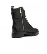 Tatum Black Leather Ankle Boot