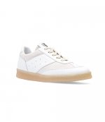 6 Court White Leather Sneaker