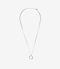 Logo Ring Pendant Necklace