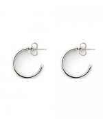 Logo Silver Earrings