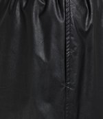 Faux Black Leather Cropped Trousers