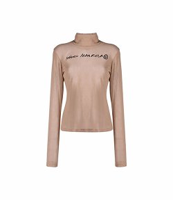 Logo Long Sleeve Brown Top