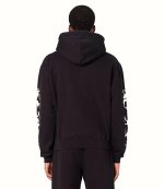 Reular Fit Black HP Brush Hoodie
