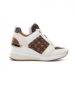 Georgie Trainer Brown Mini Logo Sneaker