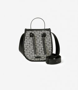 Logo Grey Bucket Bag
