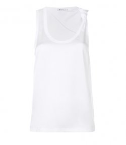 ALEXANDER WANG WHITE TOP WITH SATIN BACK