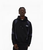 Panel Black Hoodie