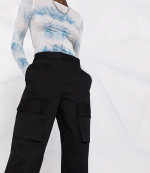High-Waisted Straight-Leg Trousers