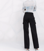 High-Waisted Straight-Leg Trousers
