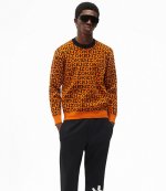 Monogram Jacquard Orange Jumper