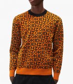 Monogram Jacquard Orange Jumper