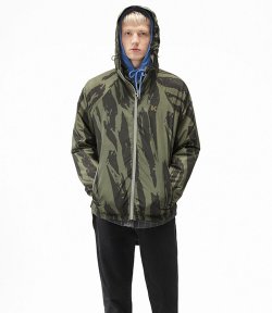 'Pleat Camo' Bronze Windbreaker