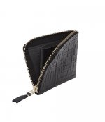 Embossed Logotype Black Wallet
