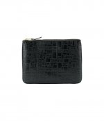 Embossed Logotype Black Wallet