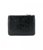 Embossed Logotype Black Wallet