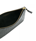 Embossed Logotype Black Wallet