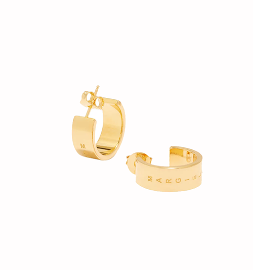 Logo Gold Earrings