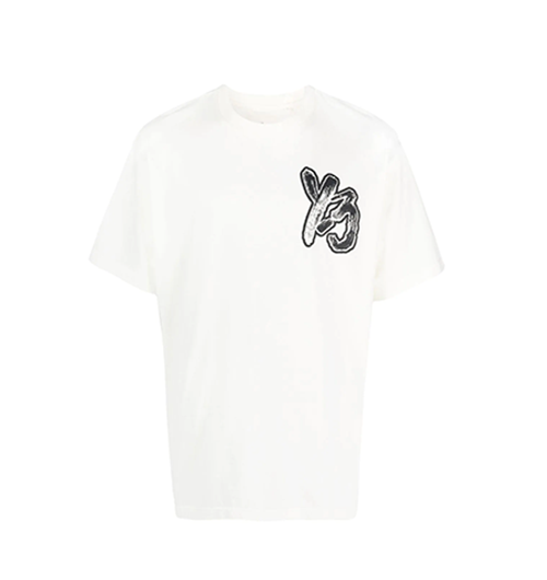 Y-3 White Brush GFX SS Tee