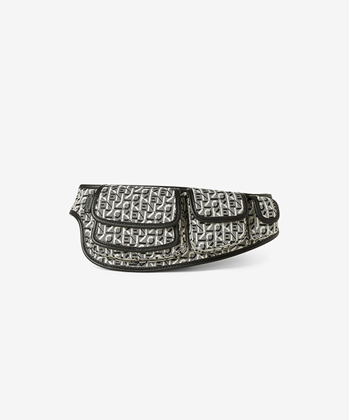 Kenzo Logo Grey Belt Bag
