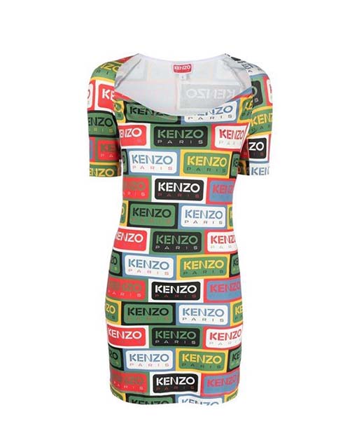 Kenzo Paris Label Mini Dress