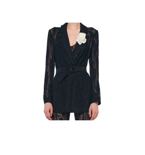 Black Single Classic Breasted Jacket