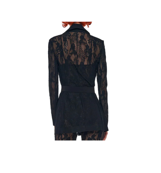 Black Single Classic Breasted Jacket