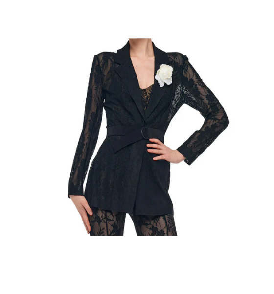 Black Single Classic Breasted Jacket