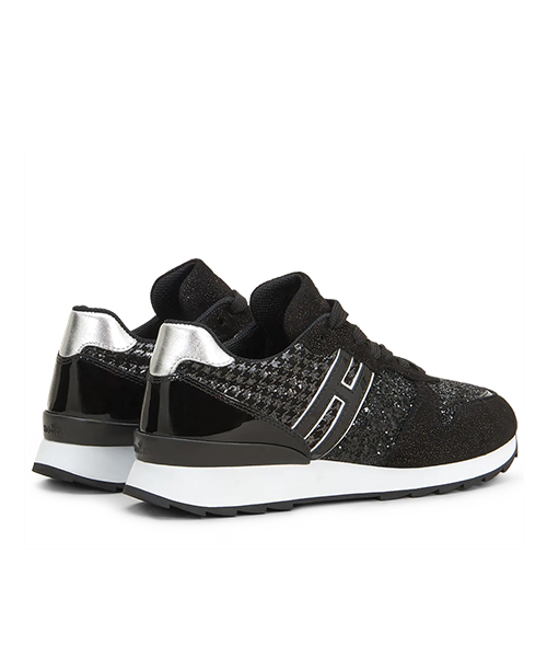 HOGAN R261 ALLACIATO BLACK SNEAKER