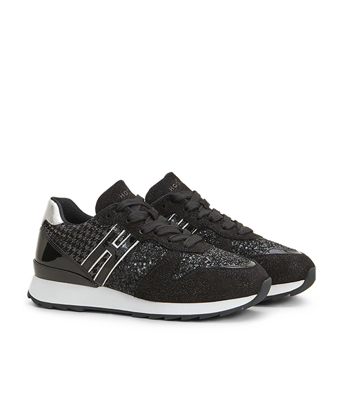 HOGAN R261 ALLACIATO BLACK SNEAKER