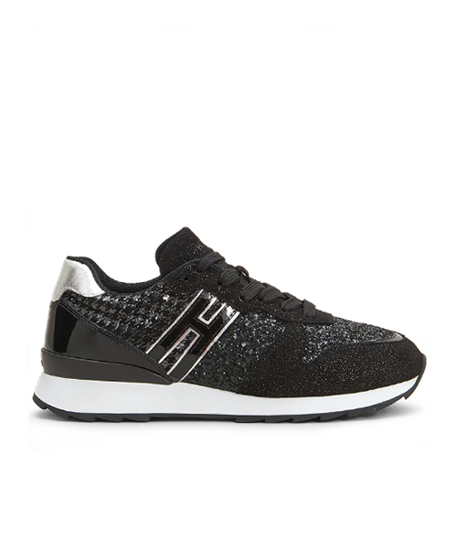 HOGAN R261 ALLACIATO BLACK SNEAKER