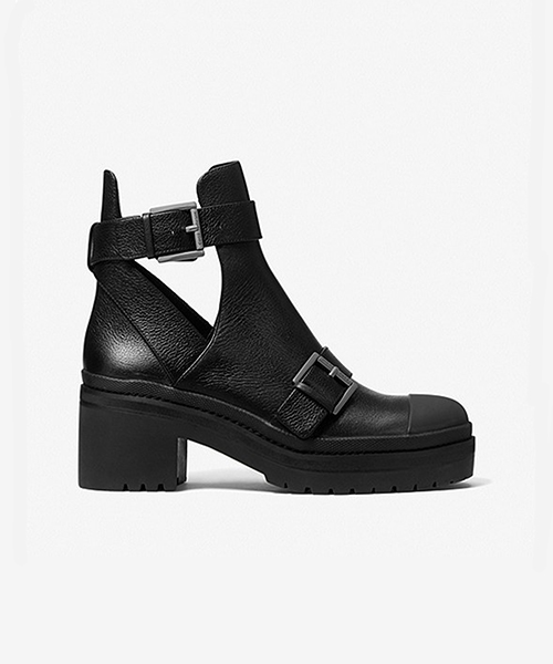 Corey Black Leather Ankle Boot