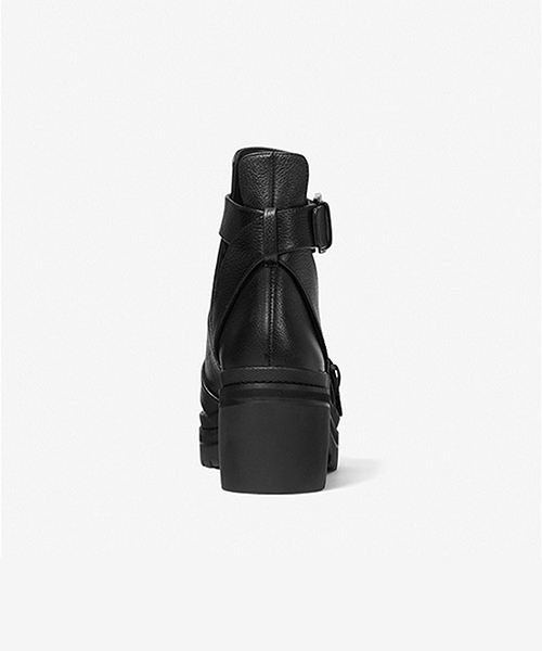 Corey Black Leather Ankle Boot