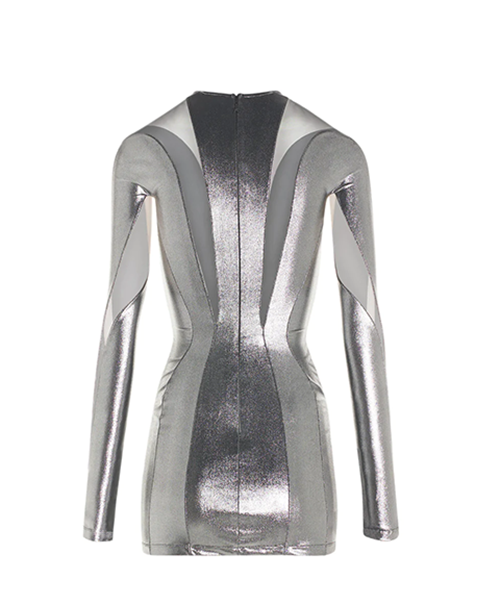 Silver Black Dress