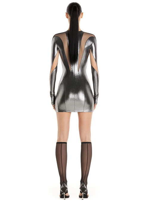 Silver Black Dress