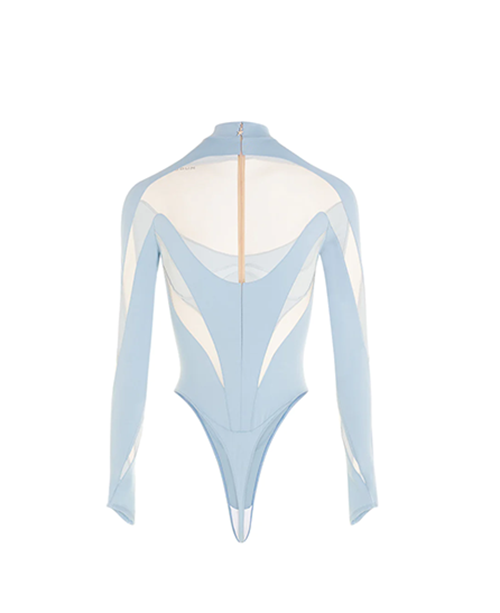 Light Blue Nude Bodysuit