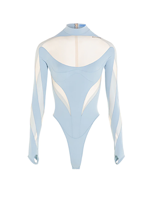 Light Blue Nude Bodysuit