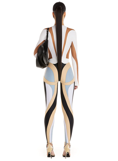 White Nude Bodysuit